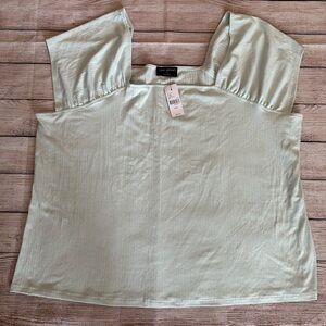 NWT Knit Top Lane Bryant Light Green 22/24